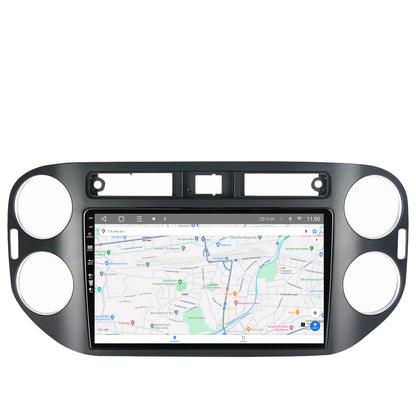Navigatie HUB64 Volkswagen Tiguan (2010-2016), 4GB RAM, Android, Octacore, Slot Sim 4G, DSP, GPS, Wi-FI, Carplay, Android Auto, USB, Bluetooth, Waze, Touchscreen, 9 inch
