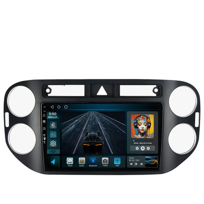 Navigatie HUB64 Volkswagen Tiguan (2008-2010) / VW Golf 5 Plus (2004-2012), 2GB RAM, Android, GPS, Wi-FI, Carplay, Android Auto, USB, Bluetooth, Radio, Waze, Touchscreen, 9 inch