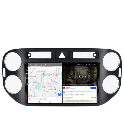 Navigatie HUB64 Volkswagen Tiguan (2008-2010) / VW Golf 5 Plus (2004-2012), 6GB RAM, Android, Octacore, Slot Sim 4G, DSP, GPS, Wi-FI, Carplay, Android Auto, USB, Bluetooth, Waze, Touchscreen, 9 Inc