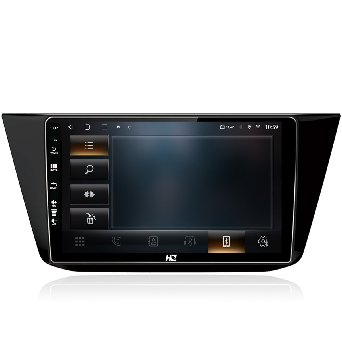 Navigatie HUB64 Volkswagen Tiguan (2016+), 4GB RAM, Android, Octacore, Slot Sim 4G, DSP, GPS, Wi-FI, Carplay, Android Auto, USB, Bluetooth, Waze, Touchscreen, 10.1 Inch