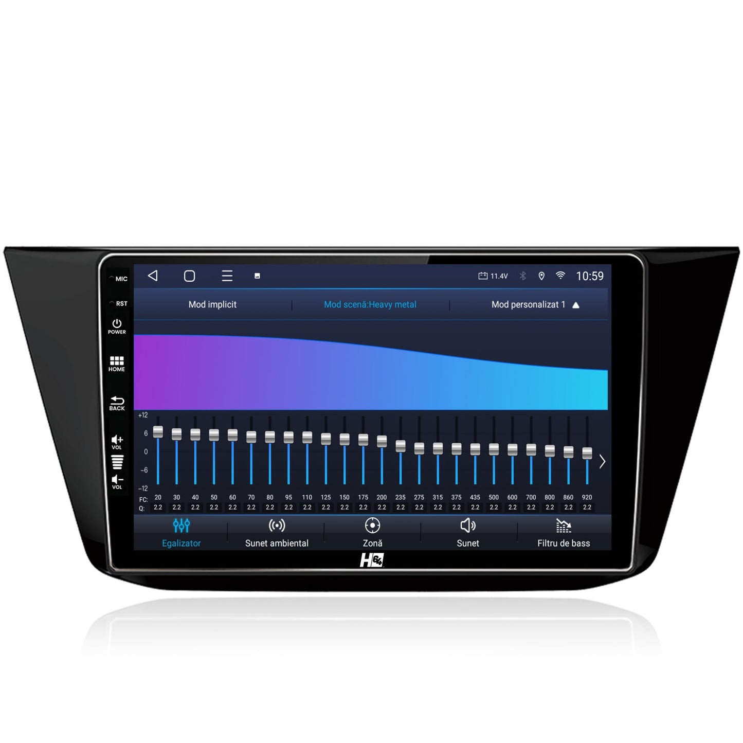 Navigatie HUB64 Volkswagen Tiguan (2016+), 6GB RAM, Android, Octacore, Slot Sim 4G, DSP, GPS, Wi-FI, Carplay, Android Auto, USB, Bluetooth, Waze, Touchscreen, 10.1 Inch