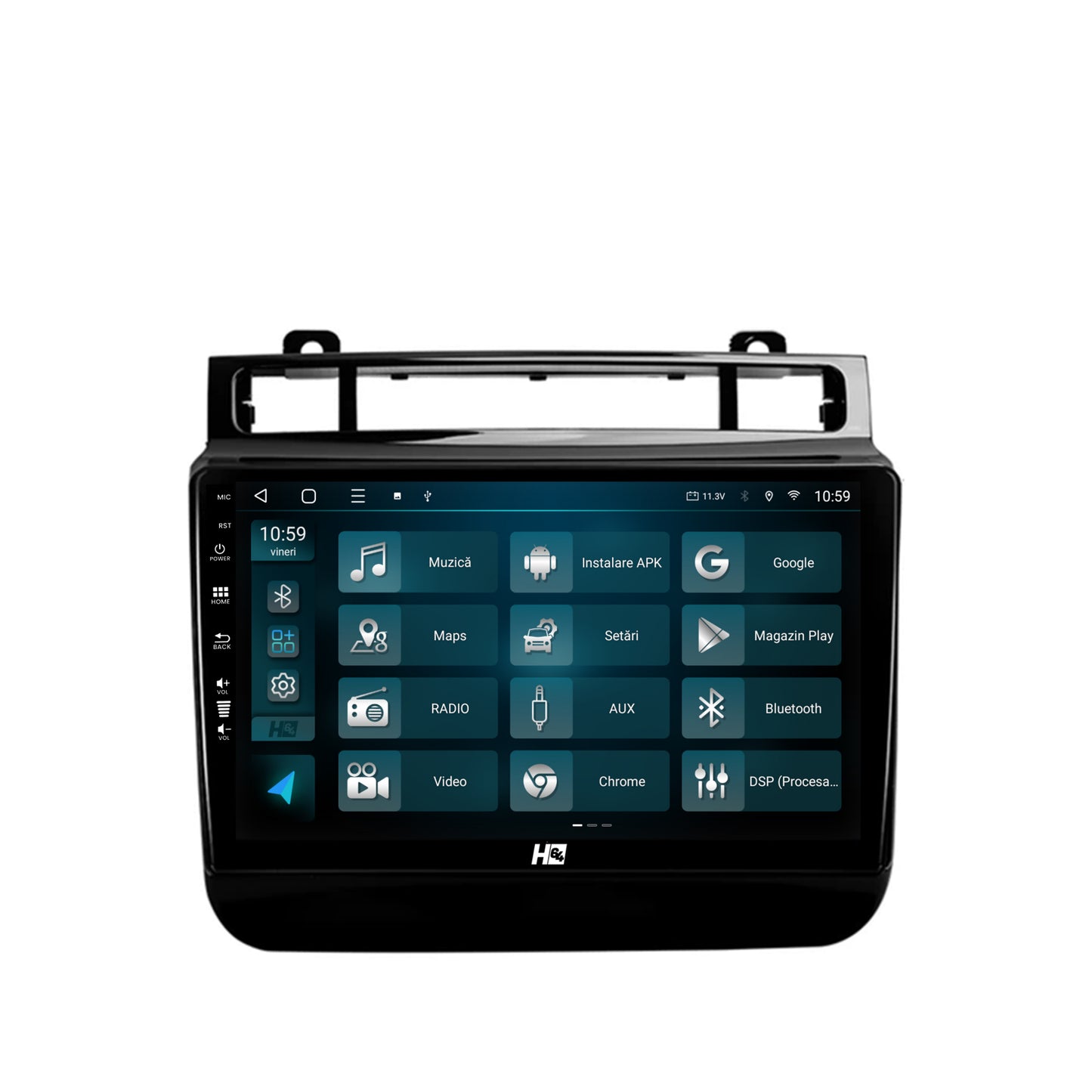 Navigatie HUB64 Volkswagen Touareg (2010-2018), 2GB RAM, Android, GPS, Wi-FI, Carplay, Android Auto, USB, Bluetooth, Radio, Waze, Touchscreen, 9 inch
