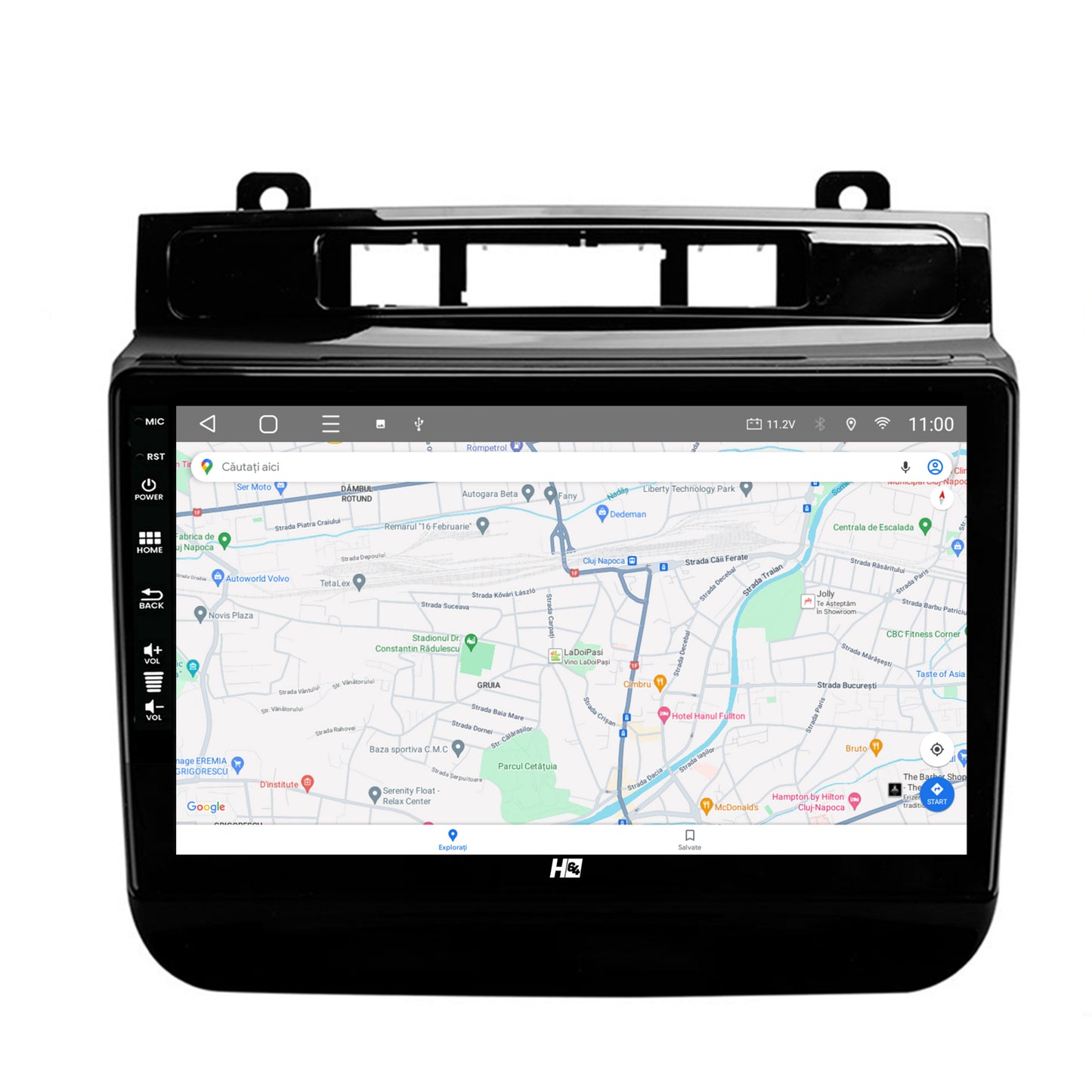 Navigatie HUB64 Volkswagen Touareg (2010-2018), 4GB RAM, Android, Octacore, Slot Sim 4G, DSP, GPS, Wi-FI, Carplay, Android Auto, USB, Bluetooth, Waze, Touchscreen, 9 inch