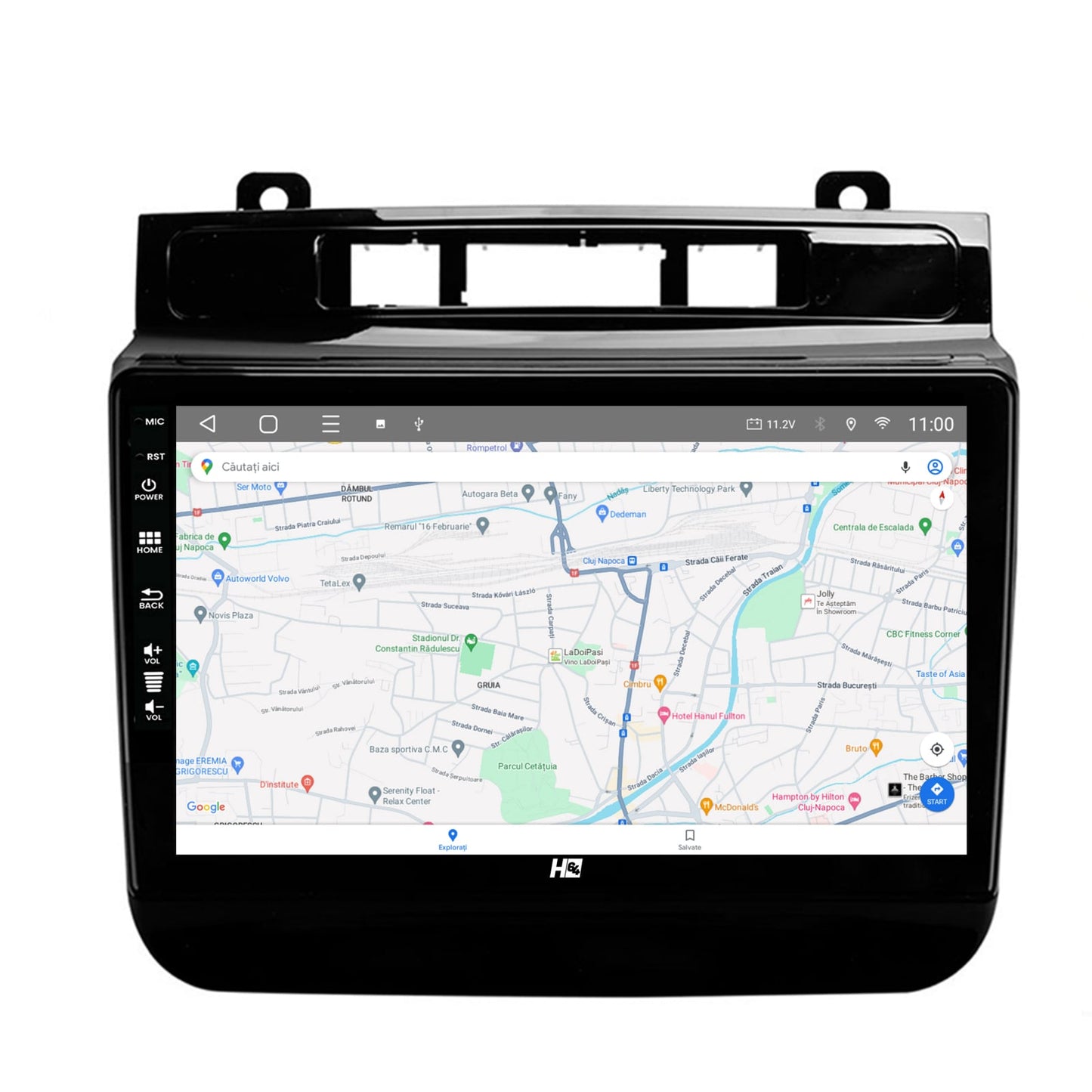 Navigatie HUB64 Volkswagen Touareg (2010-2018), 4GB RAM, Android, Quadcore, DSP, GPS, Wi-FI, Carplay, Android Auto, USB, Bluetooth, Waze, Touchscreen, 9 inch