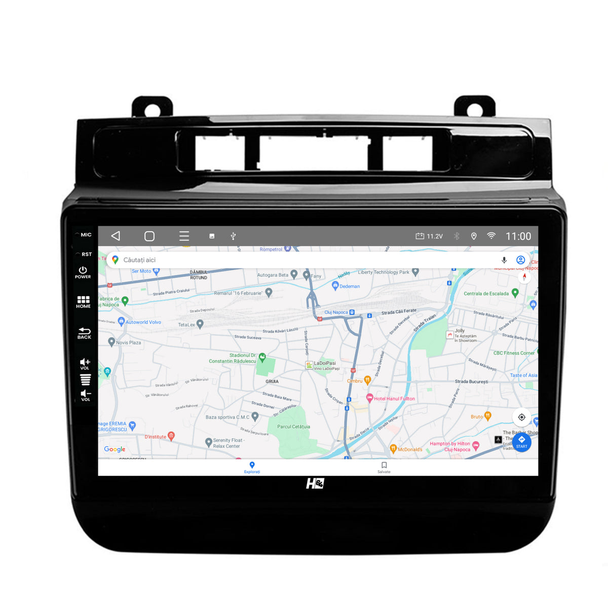 Navigatie HUB64 Volkswagen Touareg (2010-2018), 8GB RAM, Android, Octacore, Slot Sim 4G, DSP, GPS, Wi-FI, Carplay, Android Auto, USB, Bluetooth, Waze, Touchscreen, 9 Inch