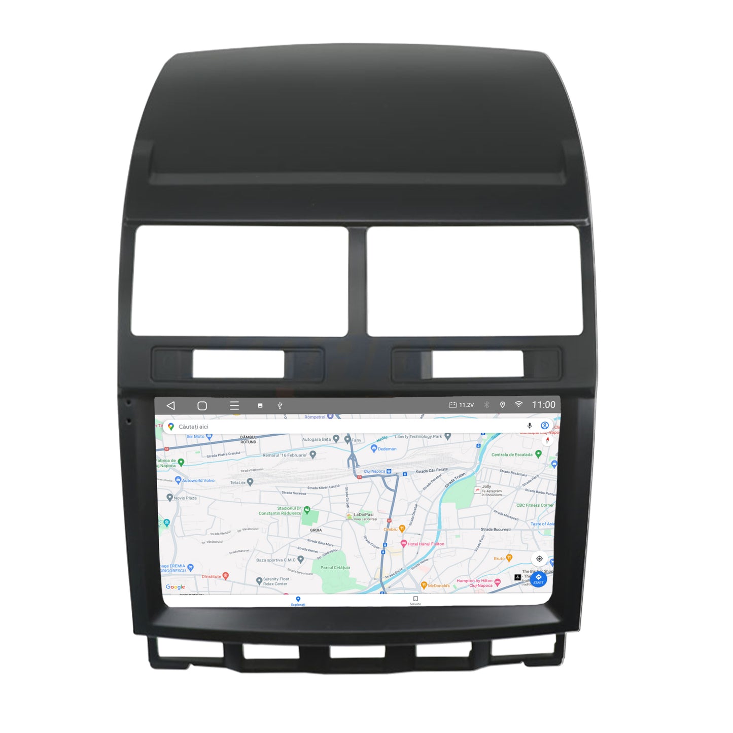 Navigatie HUB64 Volkswagen Touareg, 6GB RAM, Android, Octacore, Slot Sim 4G, DSP, GPS, Wi-FI, Carplay, Android Auto, USB, Bluetooth, Waze, Touchscreen, 9 Inch