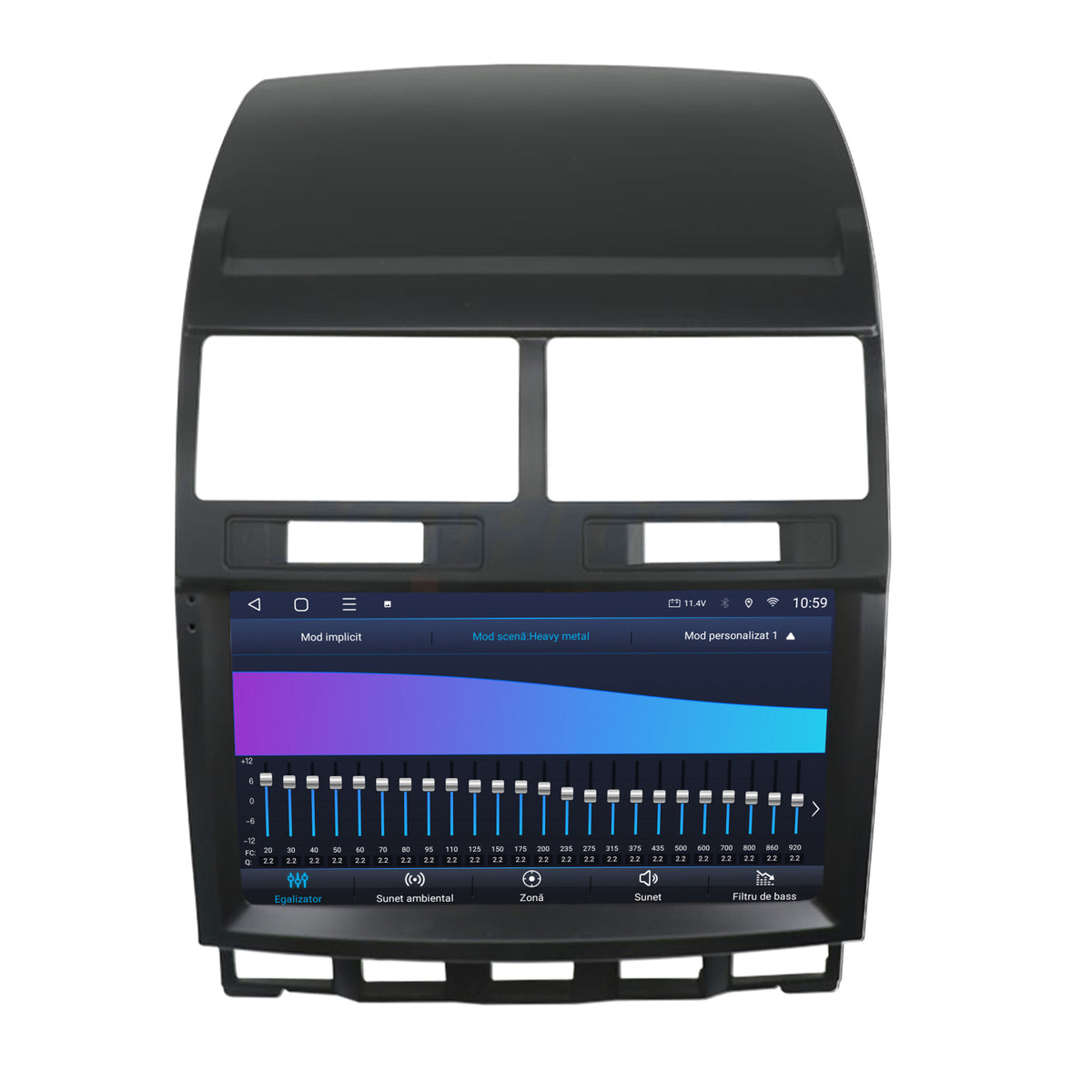 Navigatie HUB64 Volkswagen Touareg, 8GB RAM, Android, Octacore, Slot Sim 4G, DSP, GPS, Wi-FI, Carplay, Android Auto, USB, Bluetooth, Waze, Touchscreen, 9 Inch