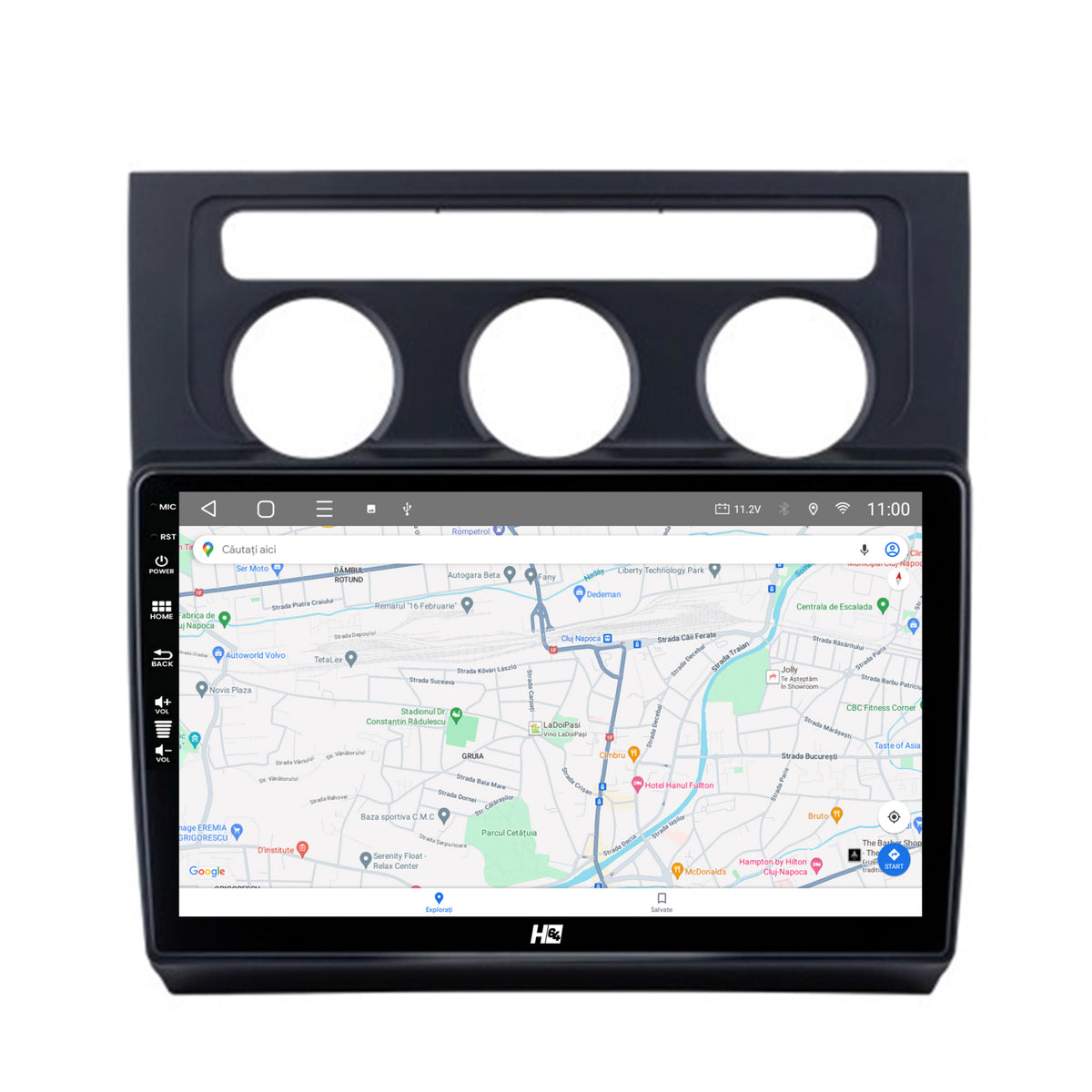 Navigatie HUB64 Volkswagen Touran (2003-2010), 2GB RAM, Android, GPS, Wi-FI, Carplay, Android Auto, USB, Bluetooth, Radio, Waze, Touchscreen, 10.1 inch