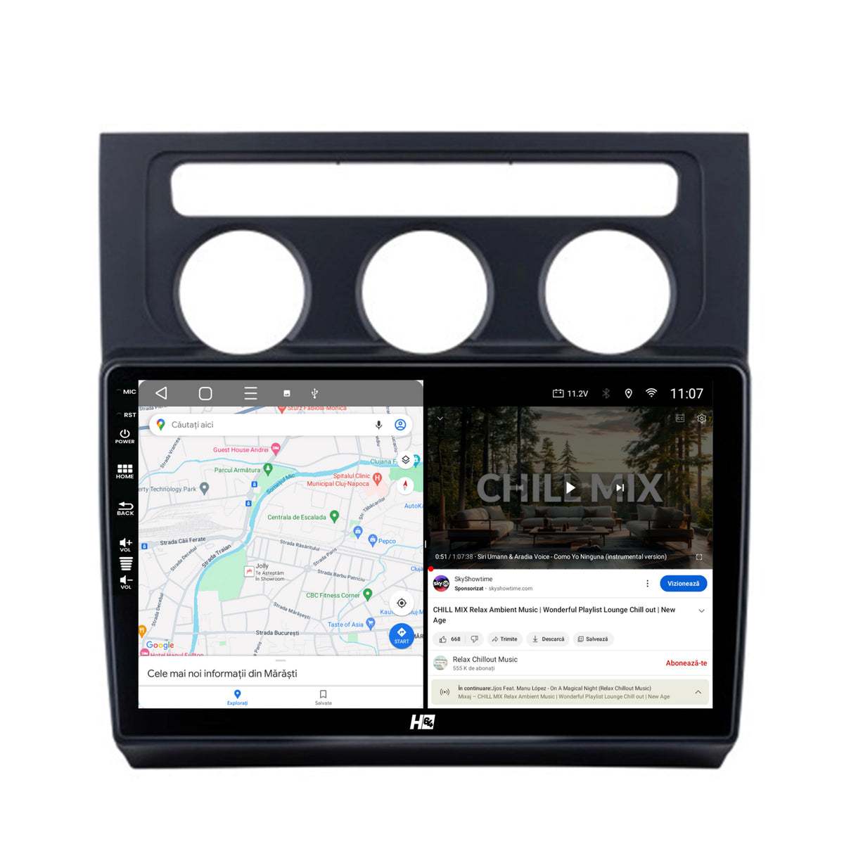 Navigatie HUB64 Volkswagen Touran (2003-2010), 2GB RAM, Android, GPS, Wi-FI, Carplay, Android Auto, USB, Bluetooth, Radio, Waze, Touchscreen, 10.1 inch