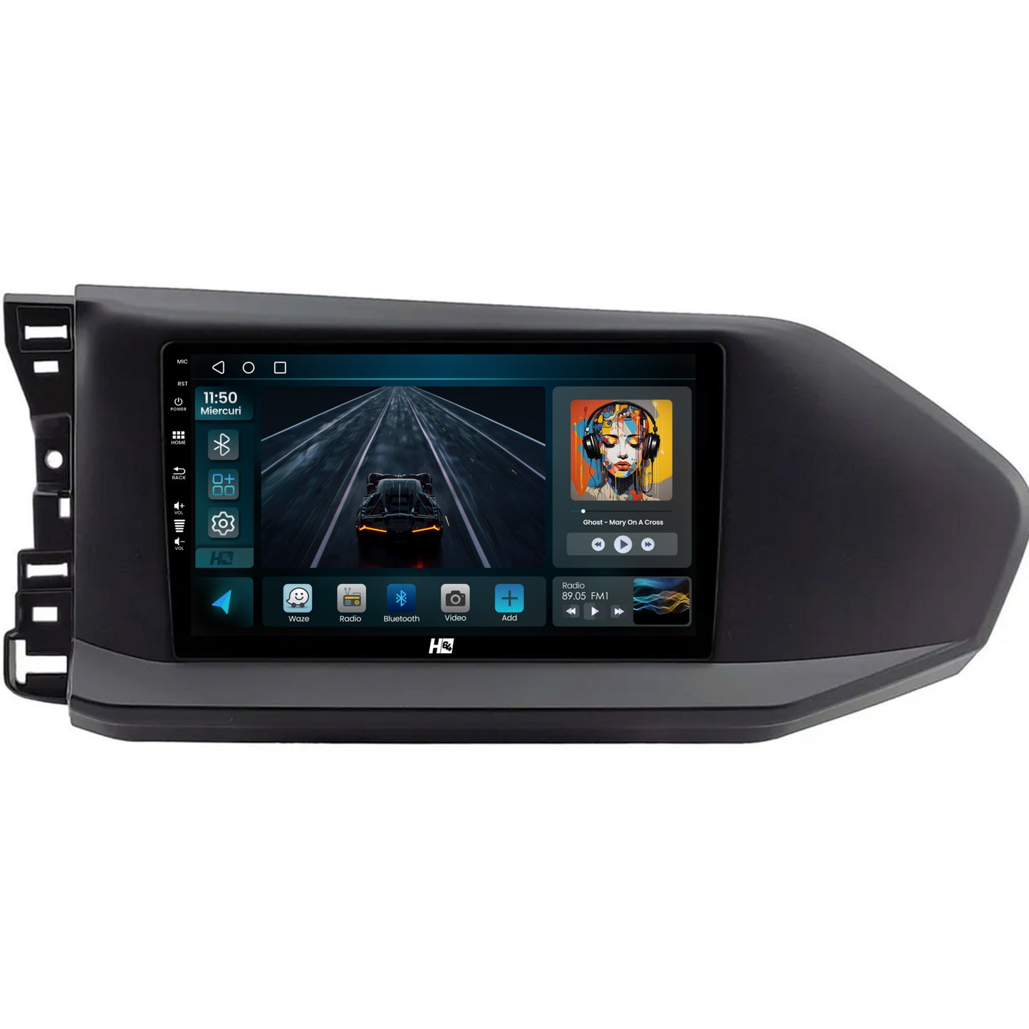 Navigatie HUB64 Volkswagen Caddy (2023+), 2GB RAM, Android, GPS, Wi-FI, Carplay, Android Auto, USB, Bluetooth, Radio, Waze, Touchscreen, 9 inch