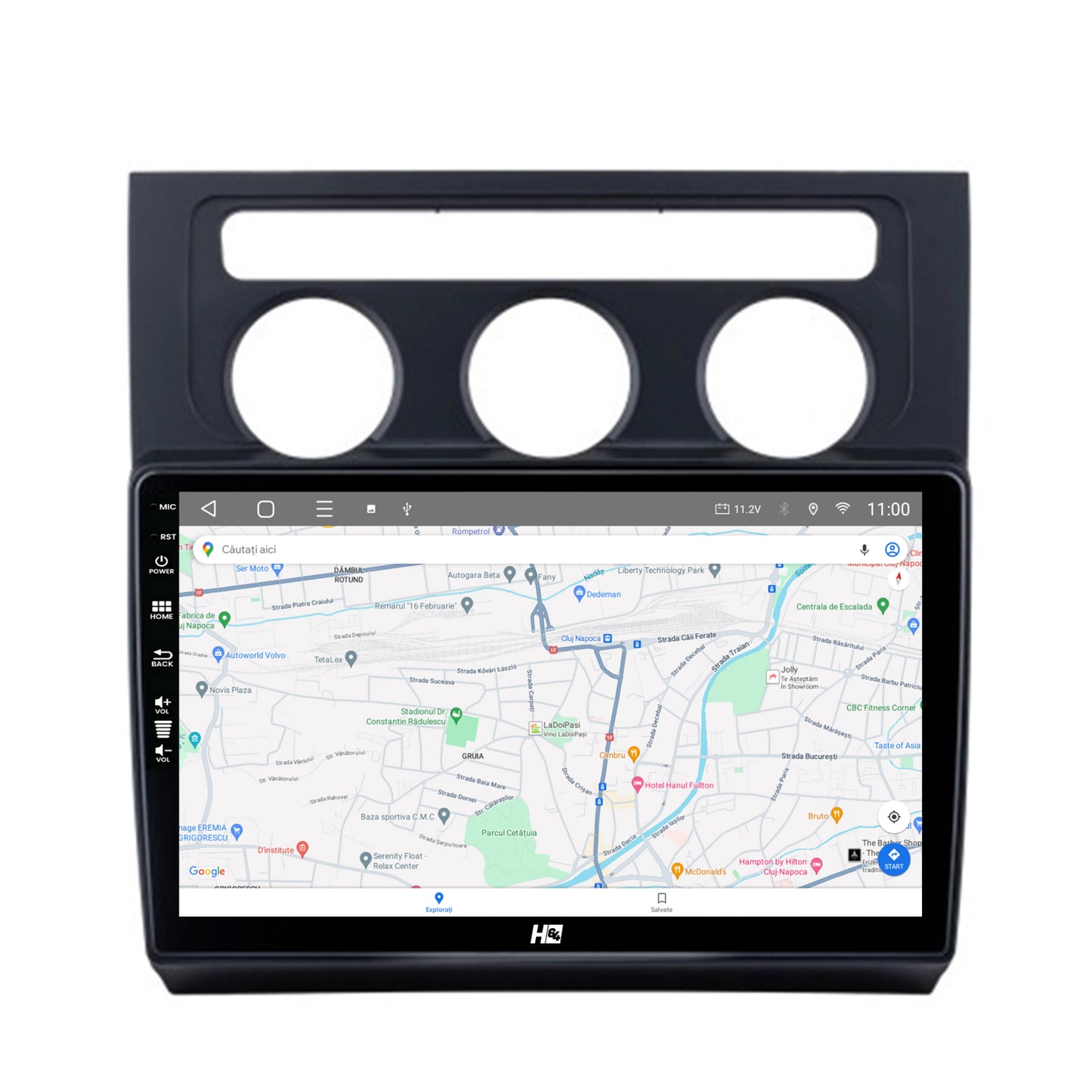 Navigatie HUB64 Volkswagen Touran (2003-2010), 4GB RAM, Android, Octacore, Slot Sim 4G, DSP, GPS, Wi-FI, Carplay, Android Auto, USB, Bluetooth, Waze, Touchscreen, 10.1 Inch