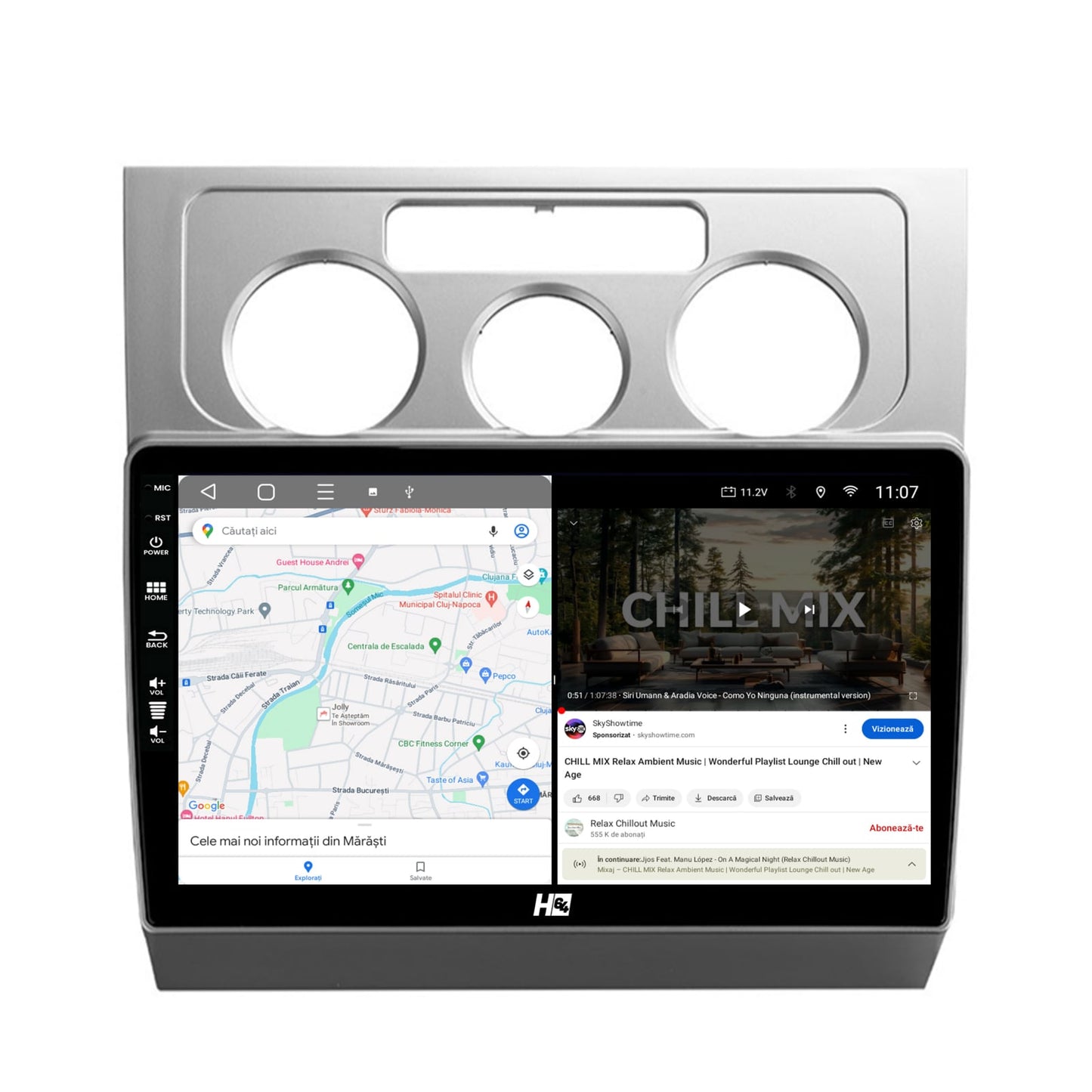 Navigatie HUB64 Volkswagen Touran (2003-2010), 4GB RAM, Android, Quadcore, DSP, GPS, Wi-FI, Carplay, Android Auto, USB, Bluetooth, Waze, Touchscreen, 10.1 Inch