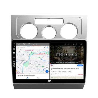 Navigatie HUB64 Volkswagen Touran (2003-2010), 6GB RAM, Android, Octacore, Slot Sim 4G, DSP, GPS, Wi-FI, Carplay, Android Auto, USB, Bluetooth, Waze, Touchscreen, 10.1 Inch