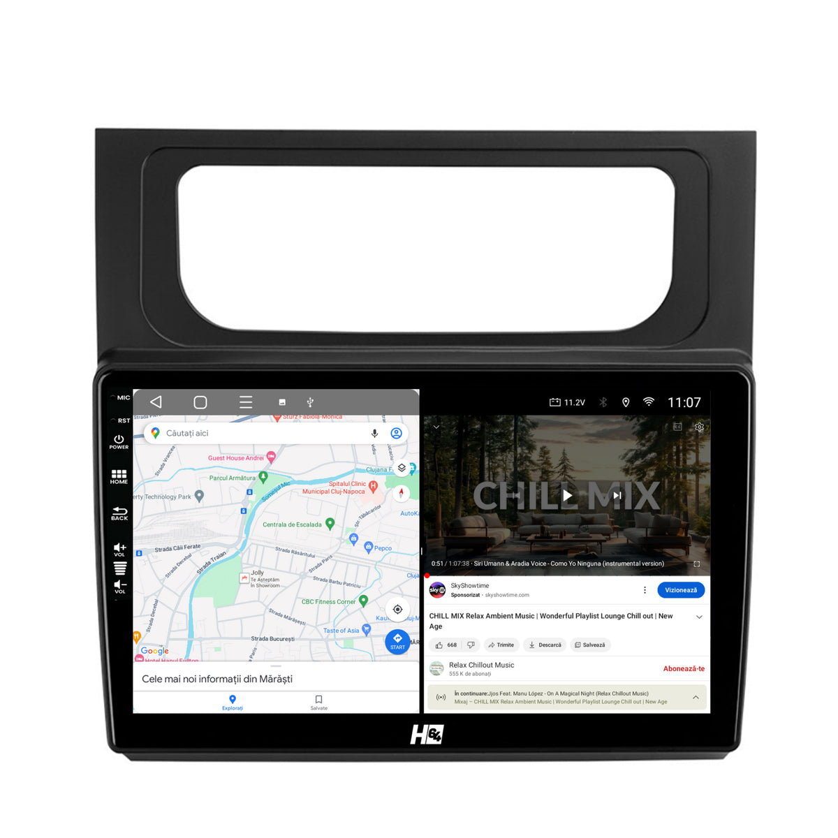 Navigatie HUB64 Volkswagen Touran (2010-2016), 2GB RAM, Android, GPS, Wi-FI, Carplay, Android Auto, USB, Bluetooth, Radio, Waze, Touchscreen, 10.1 inch