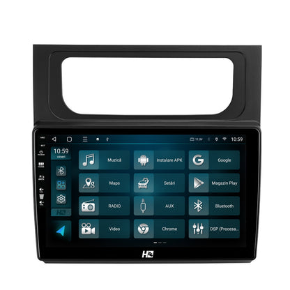 Navigatie HUB64 Volkswagen Touran (2010-2016), 4GB RAM, Android, Quadcore, DSP, GPS, Wi-FI, Carplay, Android Auto, USB, Bluetooth, Waze, Touchscreen, 10.1 Inch