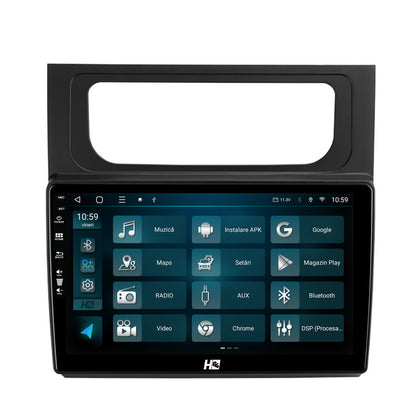 Navigatie HUB64 Volkswagen Touran (2010-2016), 8GB RAM, Android, Octacore, Slot Sim 4G, DSP, GPS, Wi-FI, Carplay, Android Auto, USB, Bluetooth, Waze, Touchscreen, 10.1 Inch