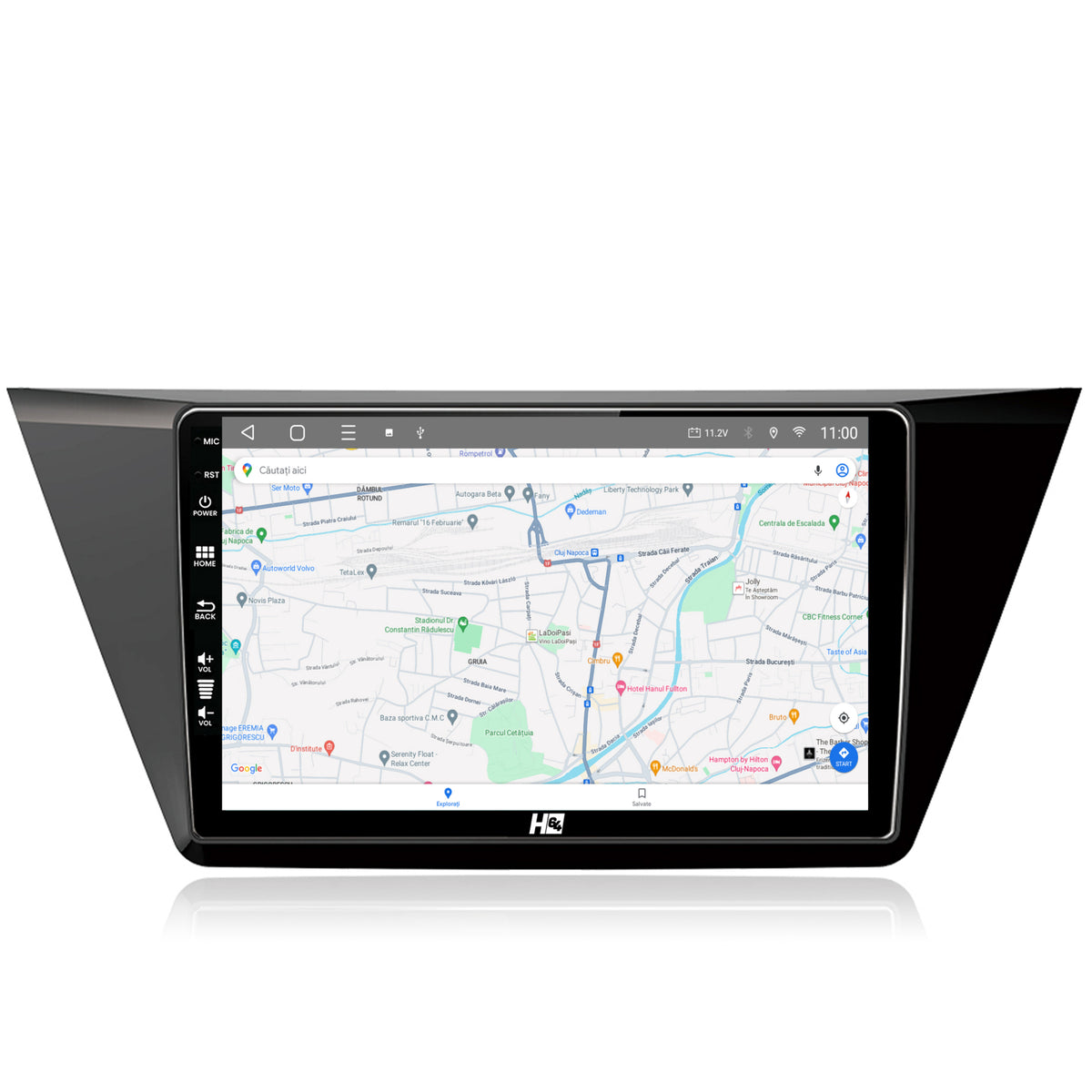 Navigatie HUB64 Volkswagen Touran (2016+), 4GB RAM, Android, Octacore, Slot Sim 4G, DSP, GPS, Wi-FI, Carplay, Android Auto, USB, Bluetooth, Waze, Touchscreen, 10.1 Inch
