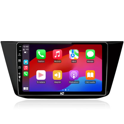 Navigatie HUB64 Volkswagen Touran (2016+), 8GB RAM, Android, Octacore, Slot Sim 4G, DSP, GPS, Wi-FI, Carplay, Android Auto, USB, Bluetooth, Waze, Touchscreen, 10.1 Inch