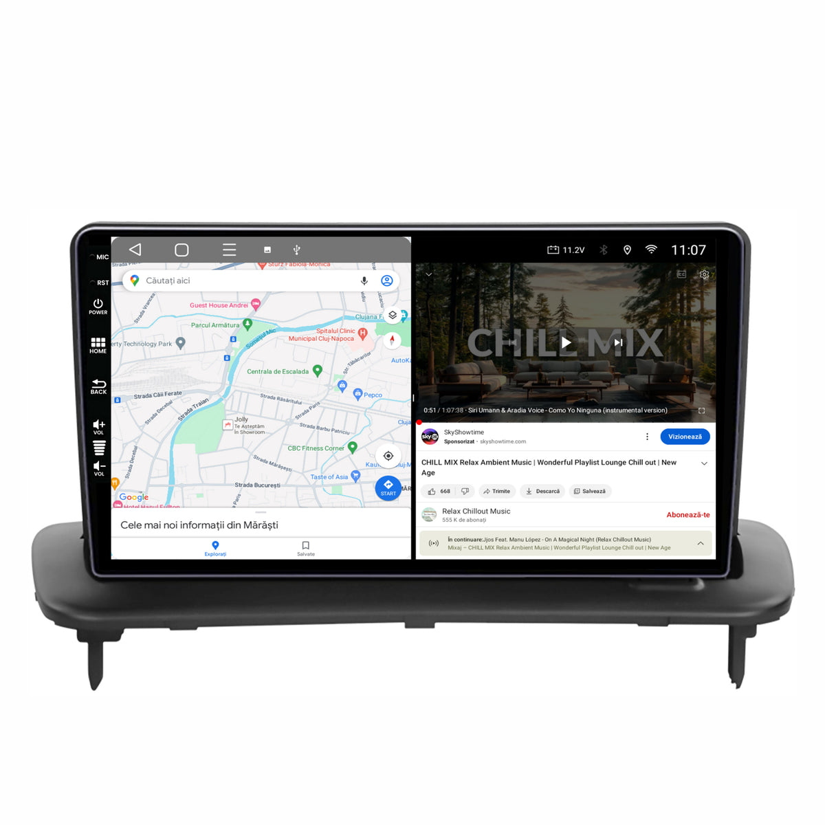 Navigatie HUB64 Volvo C40 C30 S40 C70 V50 (2004-2012), 4GB RAM, Android, Quadcore, DSP, GPS, Wi-FI, Carplay, Android Auto, USB, Bluetooth, Waze, Touchscreen, 9 inch