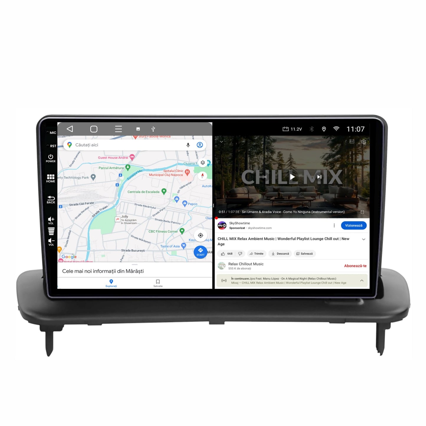 Navigatie HUB64 Volvo C40 C30 S40 C70 V50 (2004-2012), 4GB RAM, Android, Quadcore, DSP, GPS, Wi-FI, Carplay, Android Auto, USB, Bluetooth, Waze, Touchscreen, 9 inch