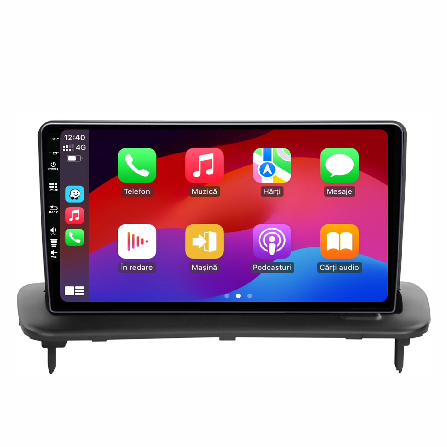Navigatie HUB64 Volvo C40 C30 S40 C70 V50 (2004-2012), 4GB RAM, Android, Quadcore, DSP, GPS, Wi-FI, Carplay, Android Auto, USB, Bluetooth, Waze, Touchscreen, 9 inch