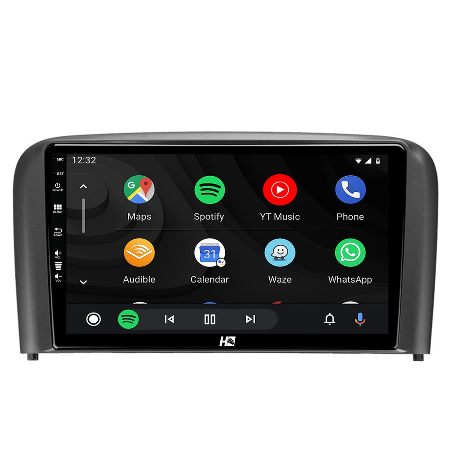 Navigatie HUB64 Volvo S80 (1998-2004), 2GB RAM, Android, GPS, Wi-FI, Carplay, Android Auto, USB, Bluetooth, Radio, Waze, Touchscreen, 9 inch