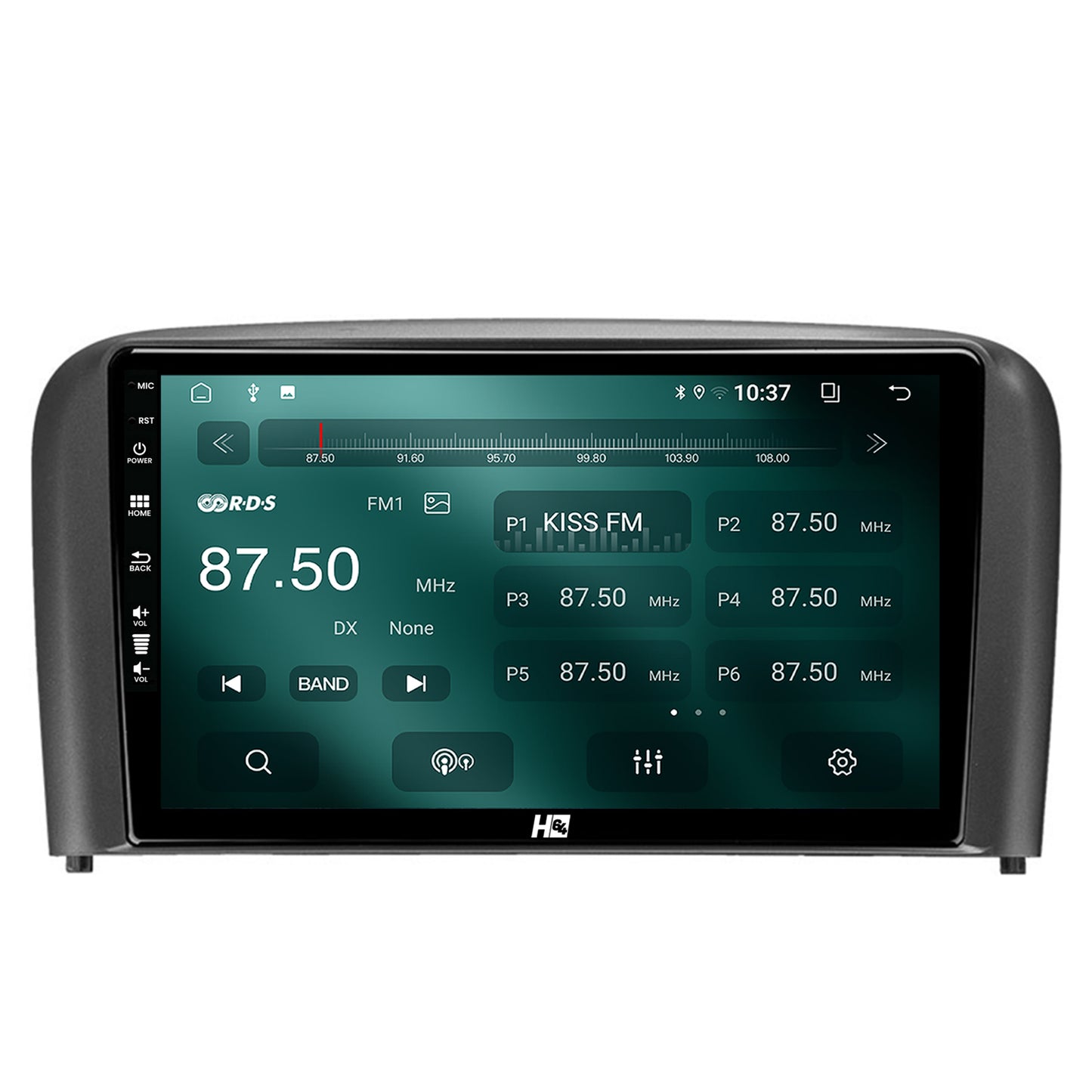 Navigatie HUB64 Volvo S80 (1998-2004), 2GB RAM, Android, GPS, Wi-FI, Carplay, Android Auto, USB, Bluetooth, Radio, Waze, Touchscreen, 9 inch