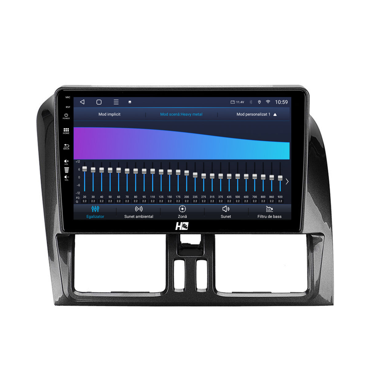 Navigatie HUB64 Volvo XC60 (2008-2013), 6GB RAM, Android, Octacore, Slot Sim 4G, DSP, GPS, Wi-FI, Carplay, Android Auto, USB, Bluetooth, Waze, Touchscreen, 9 Inch