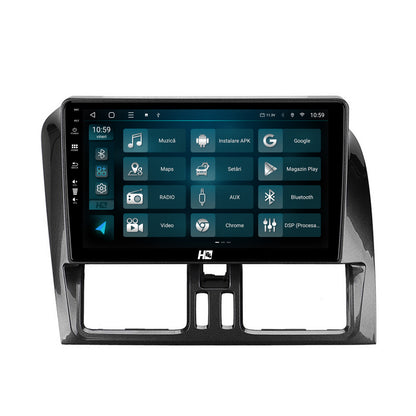 Navigatie HUB64 Volvo XC60 (2008-2013), 4GB RAM, Android, Quadcore, DSP, GPS, Wi-FI, Carplay, Android Auto, USB, Bluetooth, Waze, Touchscreen, 9 inch