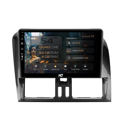 Navigatie HUB64 Volvo XC60 (2008-2013), 4GB RAM, Android, Quadcore, DSP, GPS, Wi-FI, Carplay, Android Auto, USB, Bluetooth, Waze, Touchscreen, 9 inch