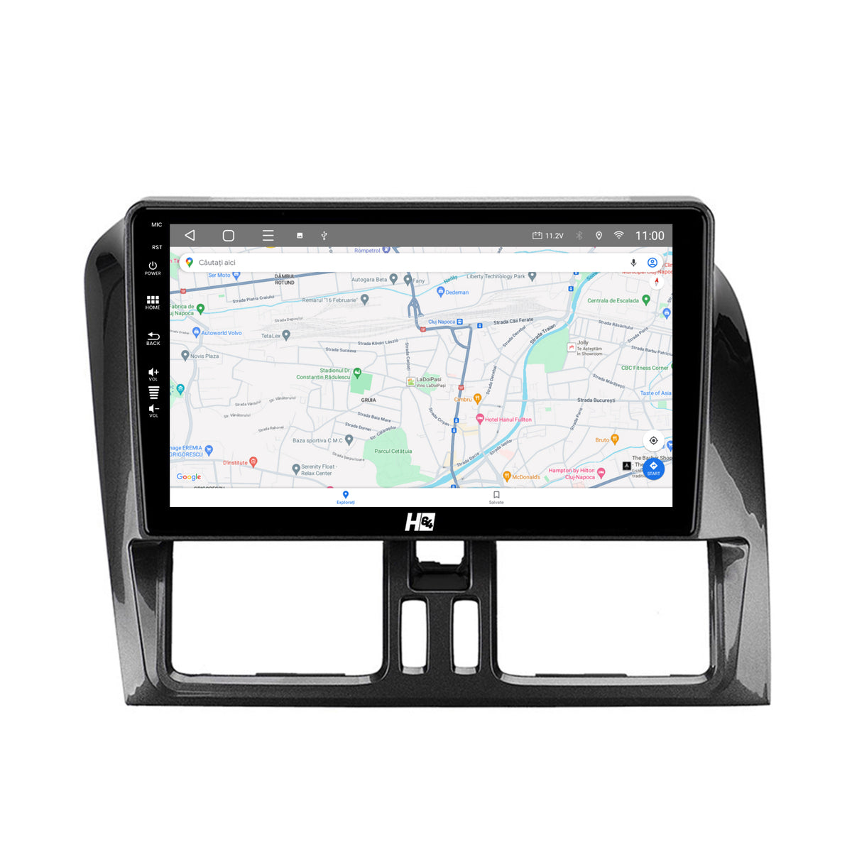 Navigatie HUB64 Volvo XC60 (2008-2013), 8GB RAM, Android, Octacore, Slot Sim 4G, DSP, GPS, Wi-FI, Carplay, Android Auto, USB, Bluetooth, Waze, Touchscreen, 9 Inch