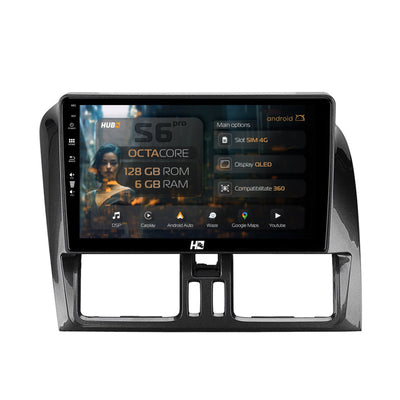 Navigatie HUB64 Volvo XC60 (2013-2019), 6GB RAM, Android, Octacore, Slot Sim 4G, DSP, GPS, Wi-FI, Carplay, Android Auto, USB, Bluetooth, Waze, Touchscreen, 9 Inch
