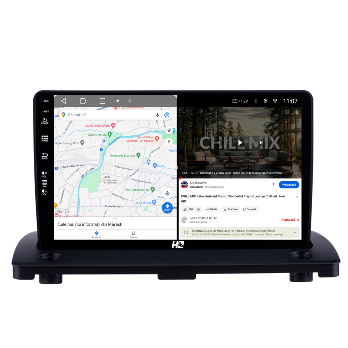 Navigatie HUB64 Volvo XC90 (2002-2014), 4GB RAM, Android, Quadcore, DSP, GPS, Wi-FI, Carplay, Android Auto, USB, Bluetooth, Waze, Touchscreen, 9 inch