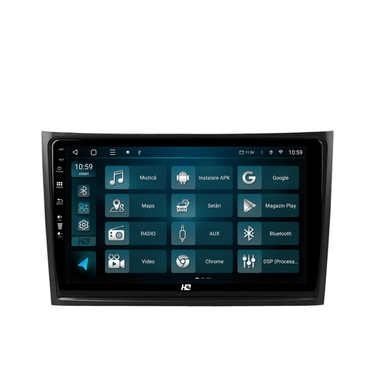 Navigatie HUB64 Volvo XC90 (2002-2014), 4GB RAM, Android, Quadcore, DSP, GPS, Wi-FI, Carplay, Android Auto, USB, Bluetooth, Waze, Touchscreen, 9 inch