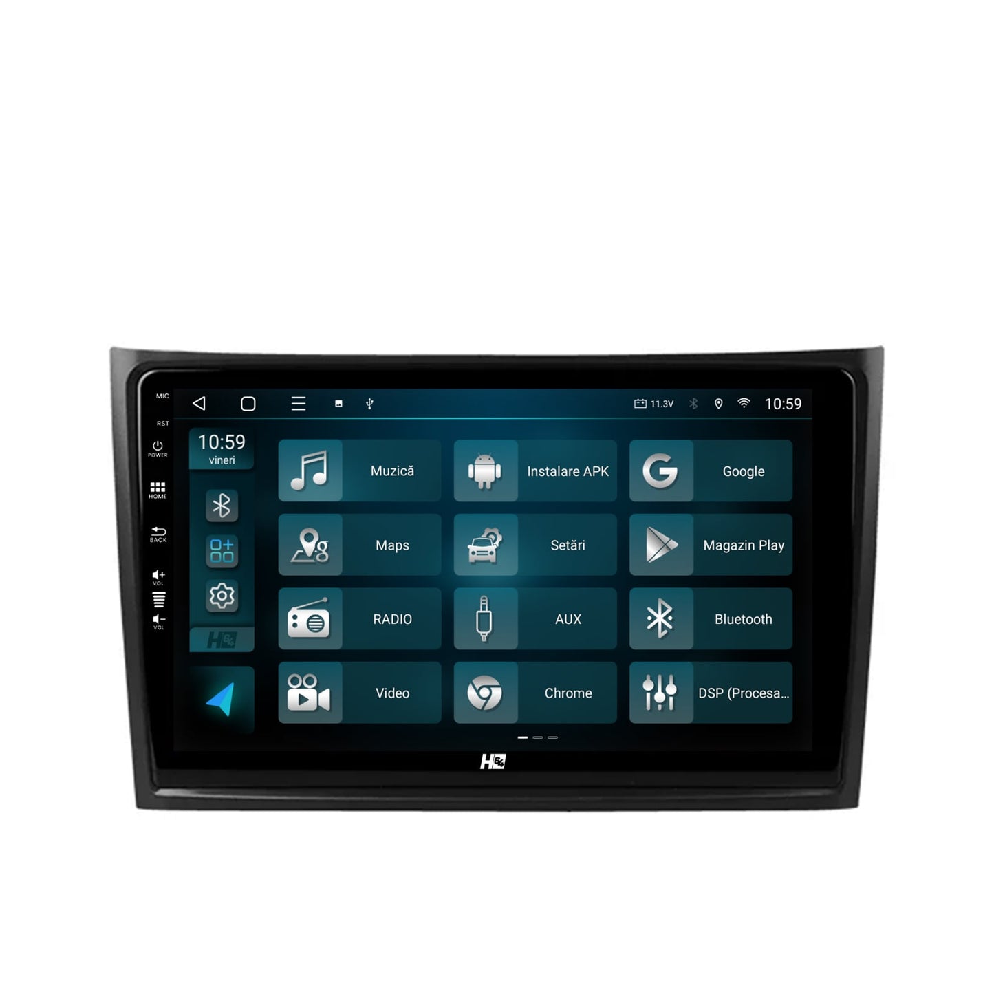 Navigatie HUB64 Volvo XC90 (2002-2014), 6GB RAM, Android, Octacore, Slot Sim 4G, DSP, GPS, Wi-FI, Carplay, Android Auto, USB, Bluetooth, Waze, Touchscreen, 10.1 Inch