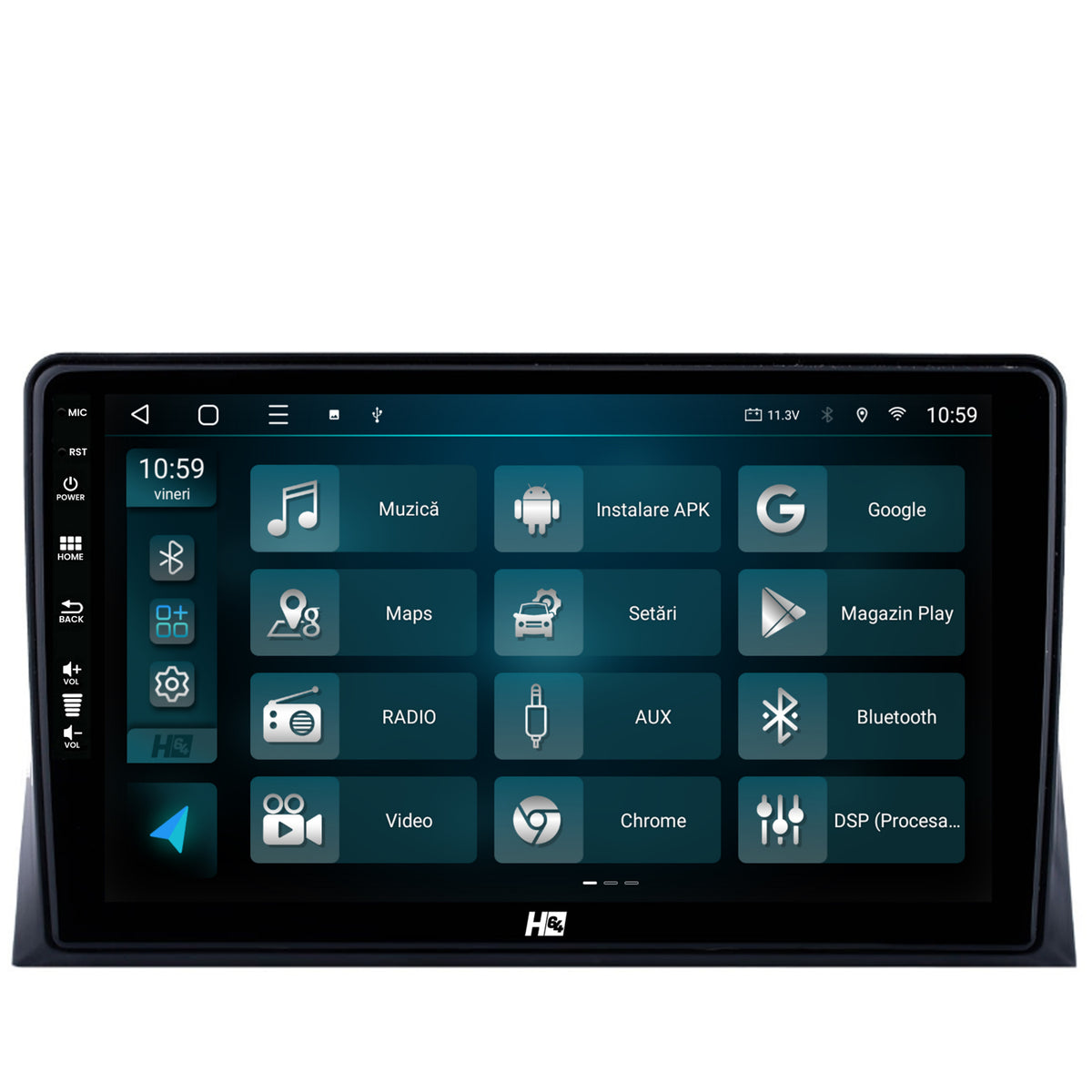 Navigatie HUB64 VW Multivan T5 (2003-2015), 4GB RAM, Android, Quadcore, DSP, GPS, Wi-FI, Carplay, Android Auto, USB, Bluetooth, Waze, Touchscreen, 9 inch