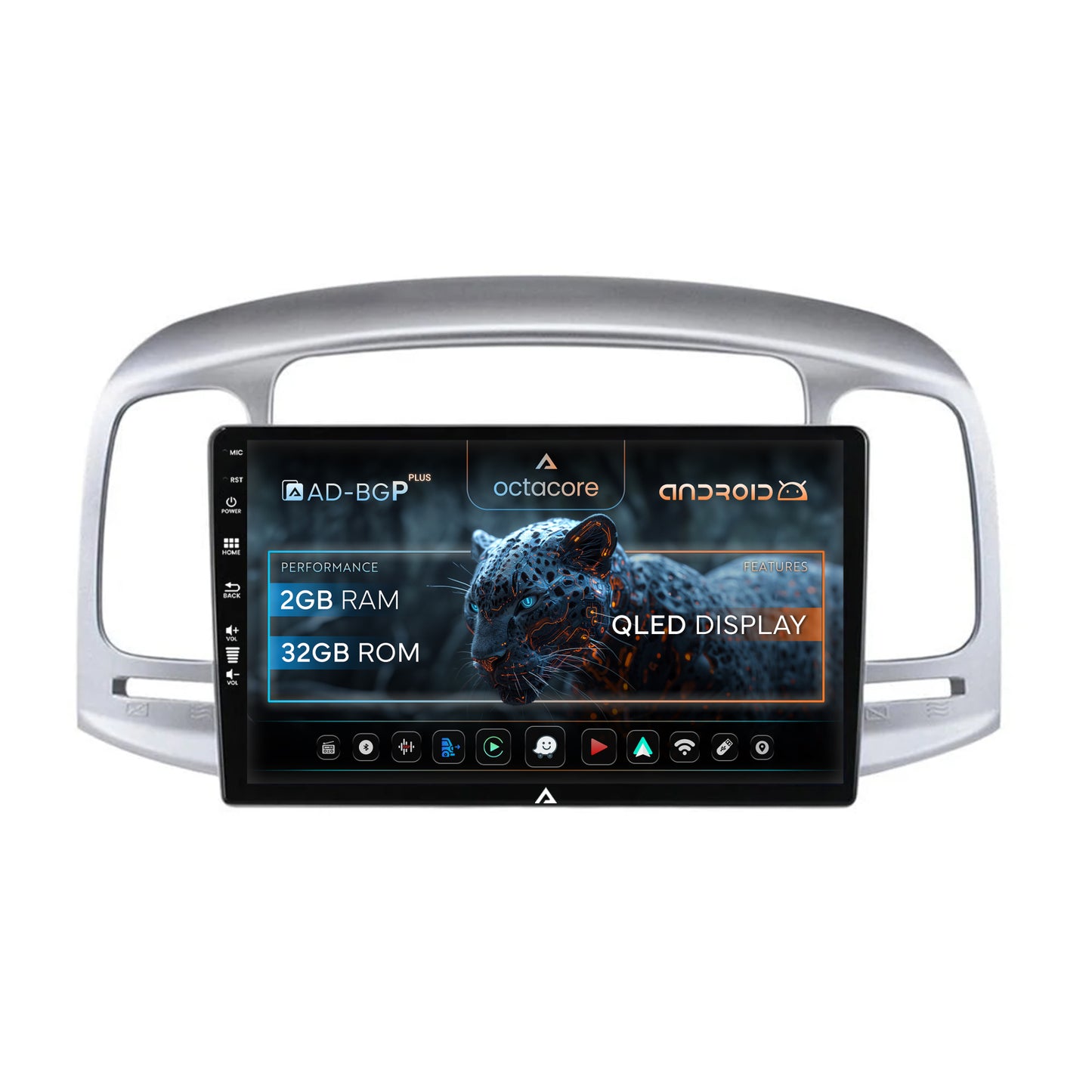 Navigatie Hyundai Accent (2006-2011), Android, P-Octacore / 2GB RAM + 32GB ROM, 9 Inch - AD-BGP9002+AD-BGRKIT212