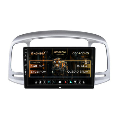 Navigatie Hyundai Accent (2006-2011), Android, A-Octacore / 4GB RAM + 64GB ROM, 9 Inch - AD-BGA9004+AD-BGRKIT211