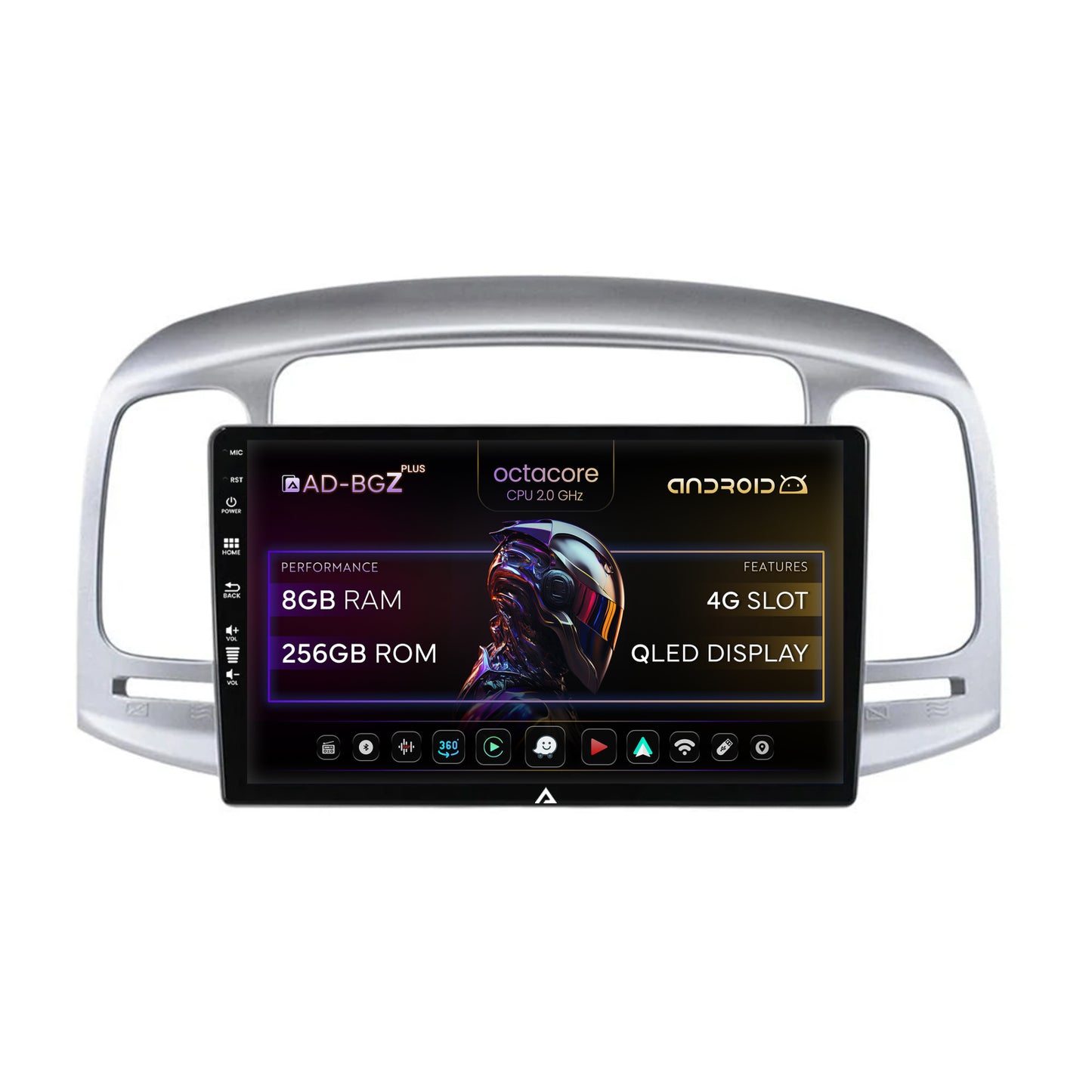 Navigatie Hyundai Accent (2006-2011), Android, Z-Octacore / 8GB RAM + 256GB ROM, 9 Inch - AD-BGZ9008+AD-BGRKIT211
