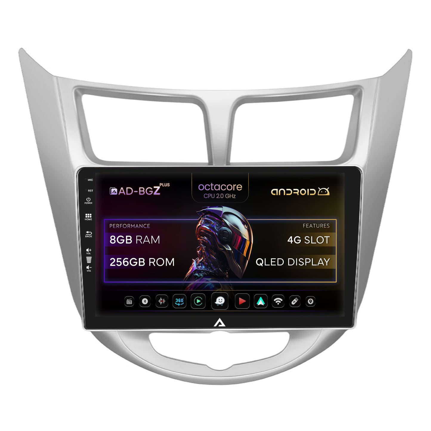Navigatie Hyundai Accent (2011-2016), Android, Z-Octacore / 8GB RAM + 256GB ROM, 9 Inch - AD-BGZ9008+AD-BGRKIT212