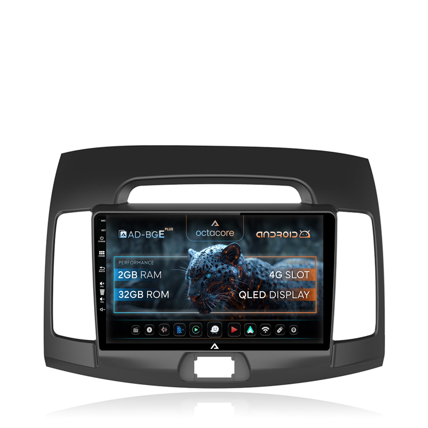 Navigatie Hyundai Elantra (2006-2011), Android, E-Octacore / 2GB RAM + 32GB ROM, 9 Inch - AD-BGE9002+AD-BGRKIT178