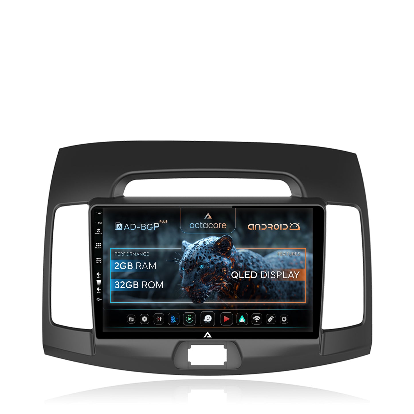 Navigatie Hyundai Elantra (2006-2011), Android, P-Octacore / 2GB RAM + 32GB ROM, 9 Inch - AD-BGP9002+AD-BGRKIT178