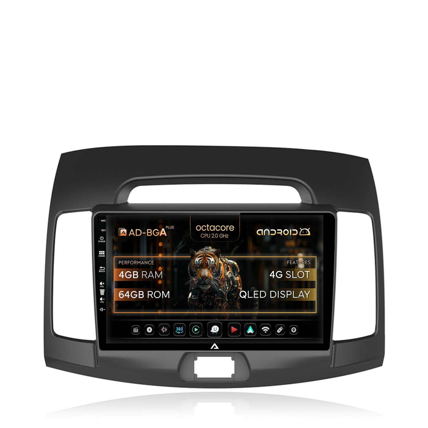 Navigatie Hyundai Elantra (2006-2011), Android, A-Octacore / 4GB RAM + 64GB ROM, 9 Inch - AD-BGA9004+AD-BGRKIT178