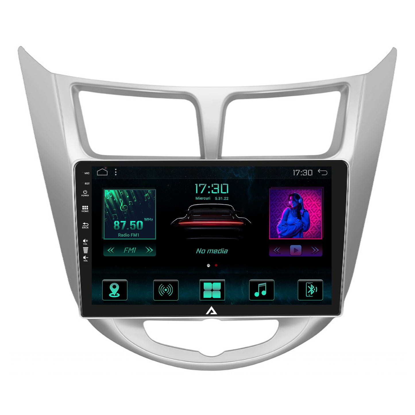 Navigatie Hyundai Accent (2011-2016), Android, A-Octacore / 4GB RAM + 64GB ROM, 9 Inch - AD-BGA9004+AD-BGRKIT212