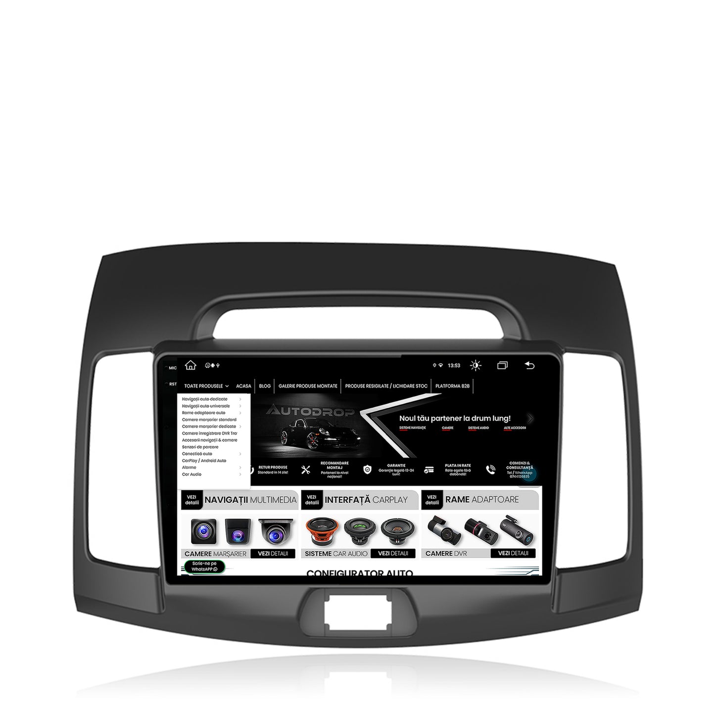 Navigatie Hyundai Elantra (2006-2011), Android, V-Octacore / 4GB RAM + 64GB ROM, 9.5 Inch - AD-BGV9004+AD-BGRKIT178
