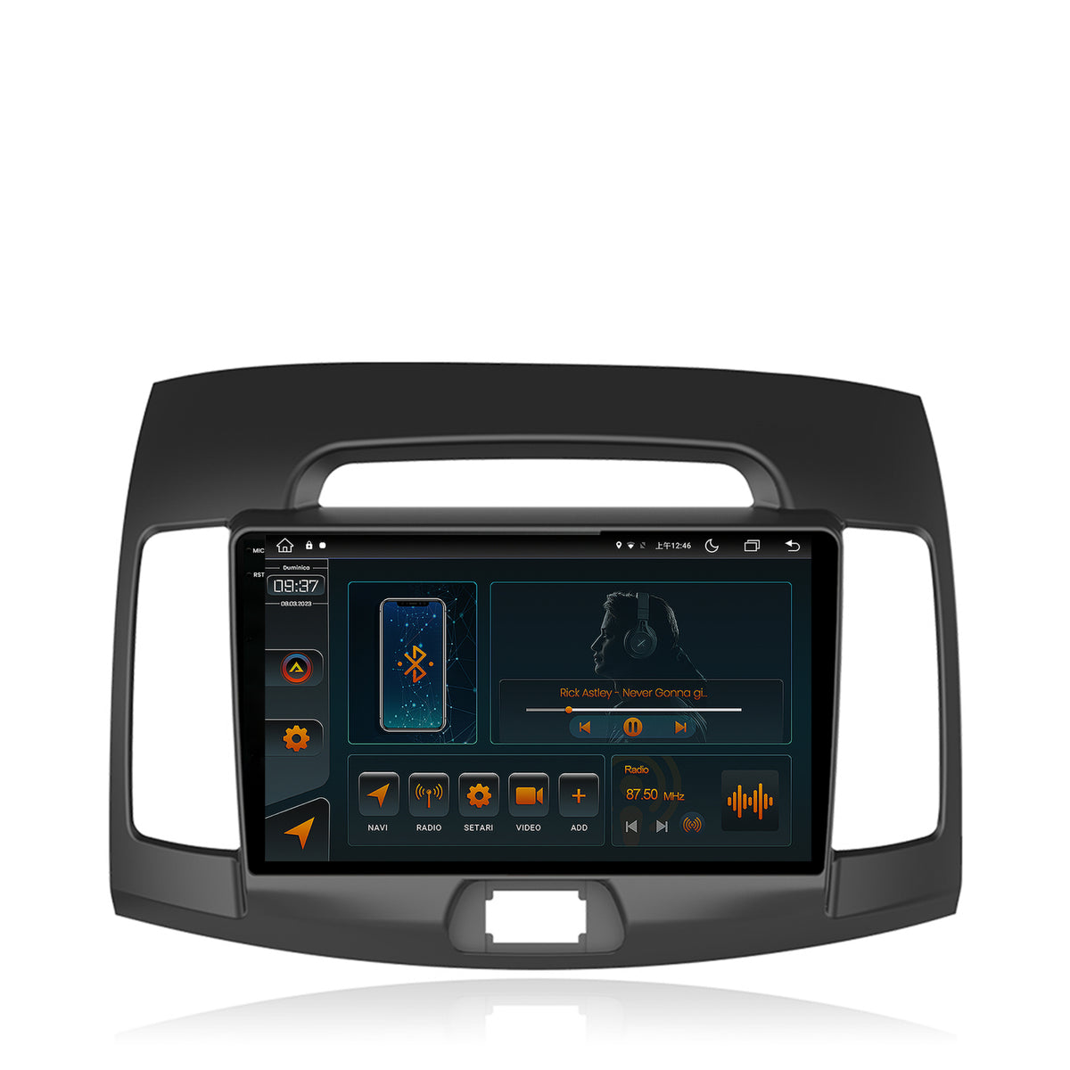 Navigatie Hyundai Elantra (2006-2011), Android, V-Octacore / 4GB RAM + 64GB ROM, 9.5 Inch - AD-BGV9004+AD-BGRKIT178