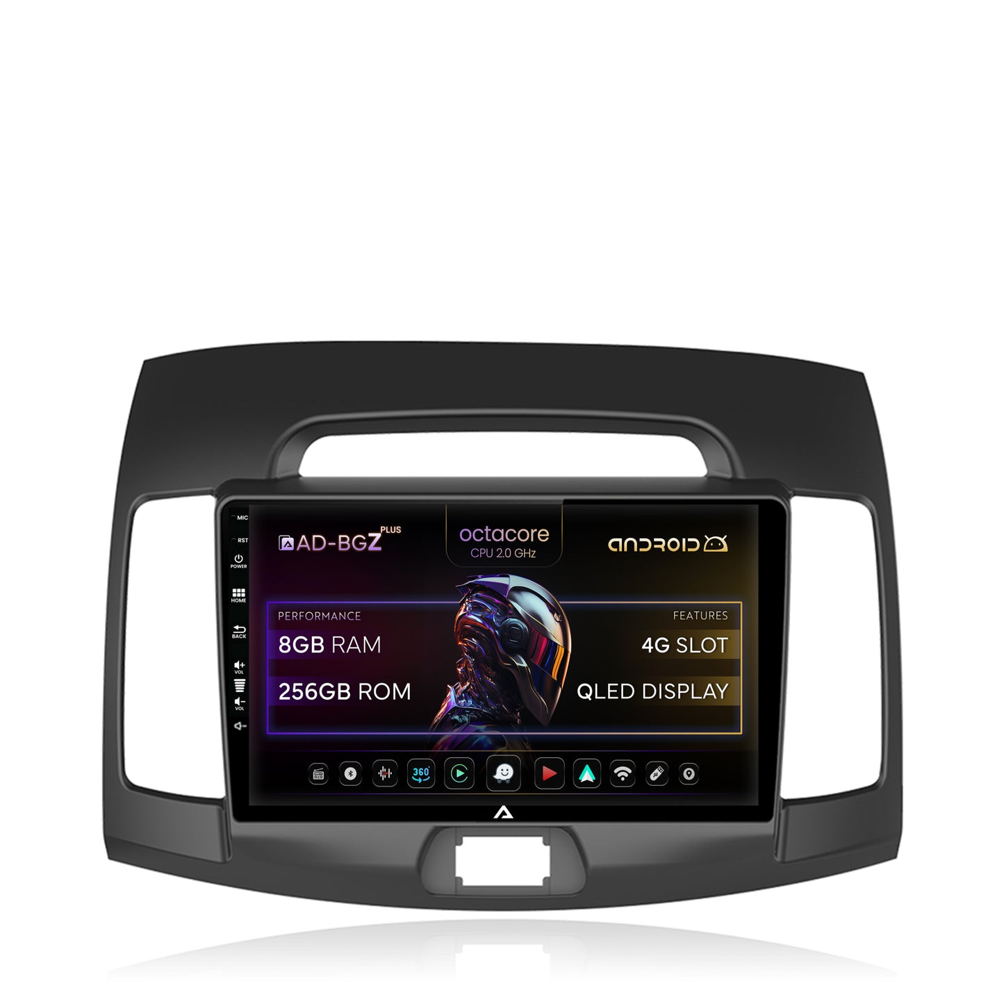 Navigatie Hyundai Elantra (2006-2011), Android, Z-Octacore / 8GB RAM + 256GB ROM, 9 Inch - AD-BGZ9008+AD-BGRKIT178