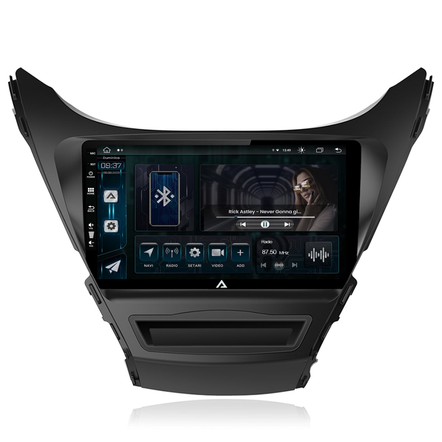 Navigatie Hyundai Elantra (2012-2014), Android, Z-Octacore / 8GB RAM + 256GB ROM, 9Inch - AD-BGZ9008+AD-BGRKIT177