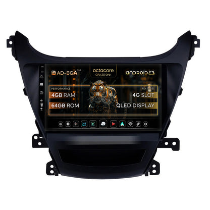 Navigatie Hyundai Elantra (2012-2014), Android, A-Octacore / 4GB RAM + 64GB ROM, 9Inch - AD-BGA9004+AD-BGRKIT177