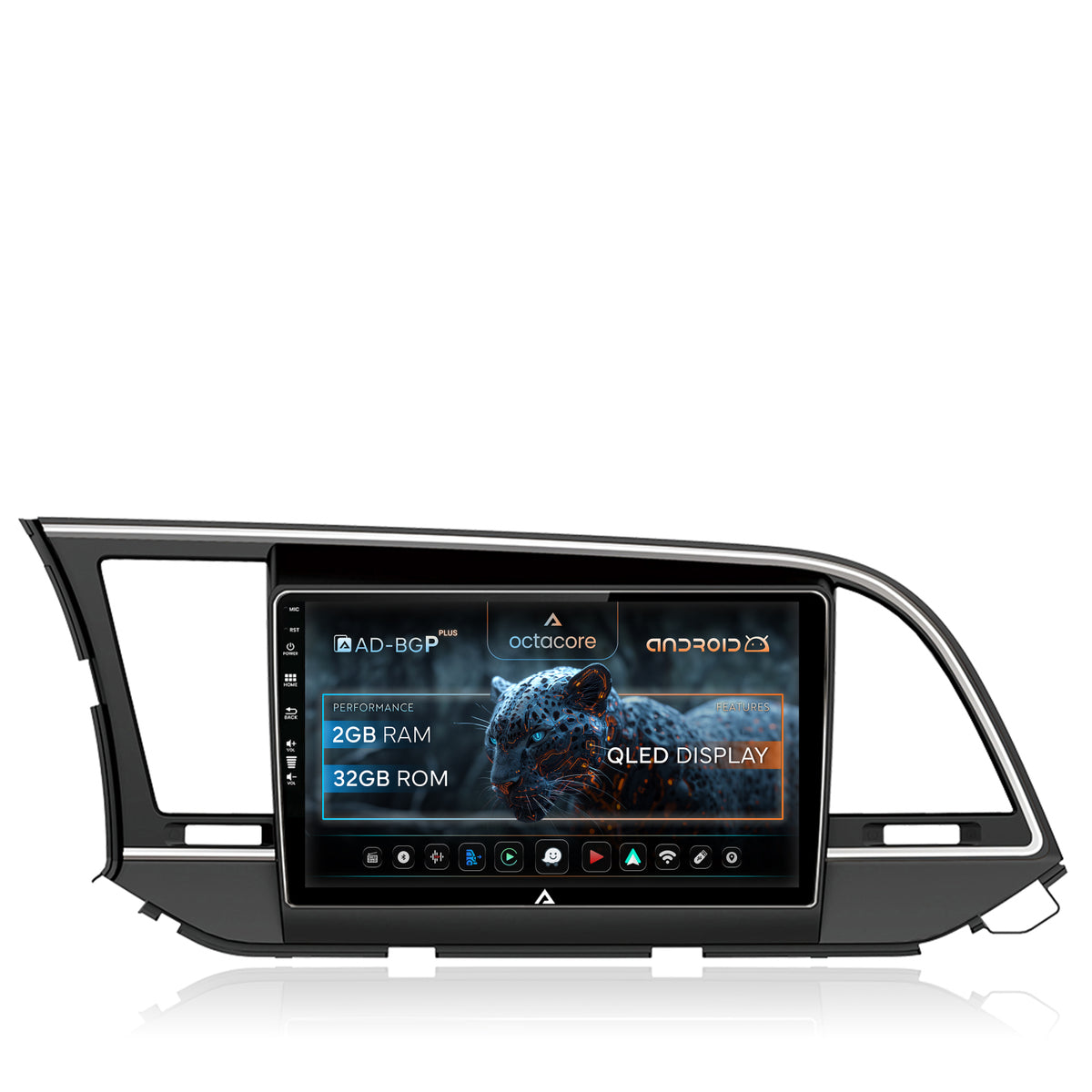 Navigatie Hyundai Elantra (2015-2018), Android, E-Octacore / 2GB RAM + 32GB ROM, 9 Inch - AD-BGE9002+AD-BGRKIT180